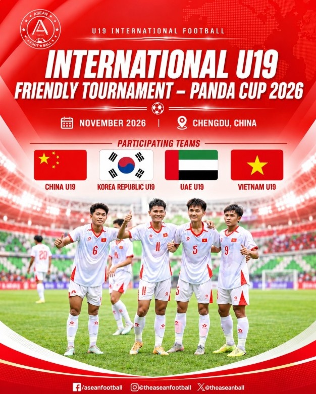 博主:越南U19队11月将参加熊猫杯,对阵中国、韩国、阿联酋 博主:越南U19队11月将参加熊猫杯,对阵中国、韩国、阿联酋