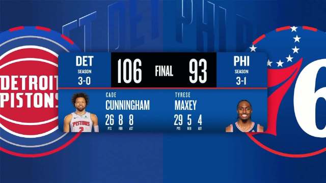 NBA常规赛 活塞 - 76人 全场录像